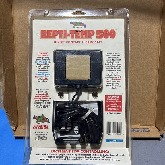 Zoo Med Repti-Temp Thermostat-never used. - Picture 2 of 6